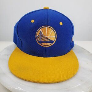 Golden‎ State Warriors Blue and Yellow Men's Snapback NBA Hat Cap